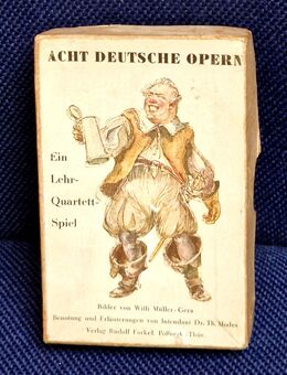 DDR Quartett vom Verlag Rudolf Forkel Pößneck/Thür. 1950 - Creuzburg