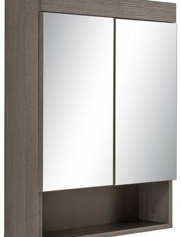 welltime Spiegelschrank Royan Badezimmerspiegel mit offenem Fach - Maße (B/T/H) 58/18/75 cm