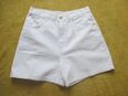 NEU * Sexy * ORIGINAL VINTAGE * Knackpo * High Waist * Jeans * Bermuda * Short * Hotpants * Hose "TOP-IN REGISTERD Basic" MADE IN ITALY * Gr. 36- 38/ S * natur- ercù * in 88499