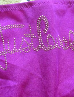 NEU mit ETIKETT * Ausgefallen * sexy * Swarovski * Glitzer * Kristalle * Bikini * Höschen * Bade Slip "JUST CAVALLI" Gr. 38- 40/ S- M * erika * pink * gold * - Riedlingen