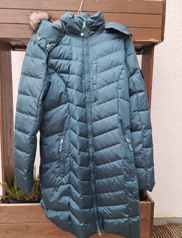 Daunenwintermantel für Damen, türkis, Größe L - Königswinter
