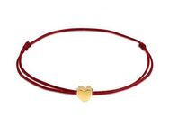 Elli Armband Herz Liebe Textil Romantik 925 Silber