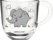 LEONARDO Tasse BAMBINI Elefant 6er-Set, Glas, 280 ml, 6-teilig