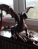 Drache mit Ritter aus Kupfer in 36205