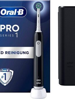 Oral-B Elektrische Zahnbürste PRO Series 1, Aufsteckbürsten: 1 St., Drucksensor