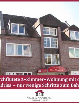 Lichtdurchflutete 2-Zimmer-Wohnung mit cleverem Grundriss - nur wenige Schritte zum Bahnhof - Elmshorn