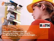 Elektriker / Elektroniker als Betriebstechniker – Wartung & Instandhaltung, Produktionsanlagen (m/w/d) - Bennewitz