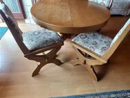 Tisch, Holztisch Esstisch, ausziehbar mit 4 Stühle - Owingen