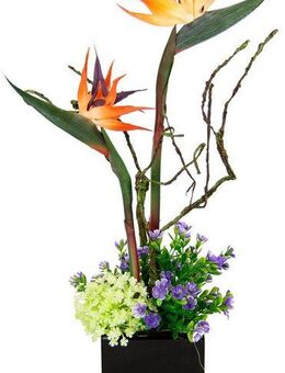 Kunstpflanze Strelitzie/Sonnenblumen, I.GE.A., Höhe 45 cm