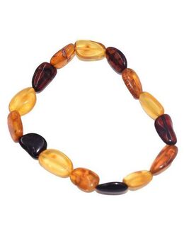 Firetti Armband Schmuck Geschenk Armschmuck Armkette Bernstein Lebensfreude, Made in Germany - mit Bernstein