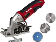 Einhell Mini-Handkreissägen Set TC-CS 860 (450 W, max. 23 mm, Sägeblatt Ø 85 mm, Absaugadapter, Parallelanschlag, 2 Sägeblätter, 1 Diamant-Trennscheibe, Koffer) Set 34251 - Wuppertal