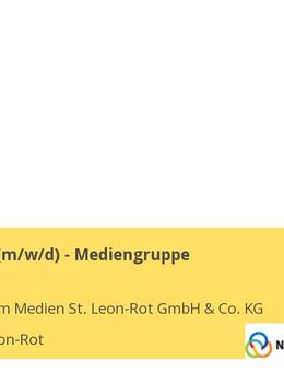 Controller (m/w/d) - Mediengruppe - Sankt Leon-Rot