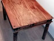 Esstisch Sheesham 120x90x76 grau geölt LEEDS - Illingen (Baden-Württemberg)