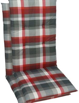 GO-DE Hochlehnerauflage, (Set, 2 St., Set mit 2 Hochlehnerauflagen), Maße ca.: 48 cm x 5 cm x 118 cm