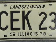 USA Autokennzeichen Illinois 1978 - Nottuln