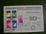 Sport Olympia 72, Förderungs-Zertifikat, Briefmarken Bund. - Erftstadt