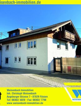 Charmante Dachgeschosswohnung mit schönem Bergblick - Roßhaupten