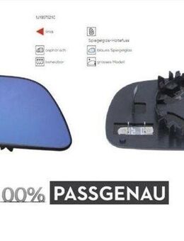 SPIEGELGLAS LINKS ASPH BEH BLAU GROSS VW LUPO 6X1 1J1857521C NEU - Dortmund Wickede