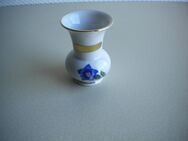 Rieber,Bavaria-Porzellan-Vase-Rosenheim,Blumendekor,ca. 50/60er Jahre,ca. 8 cm hoch,ca.-6 cm Dm. - Linnich