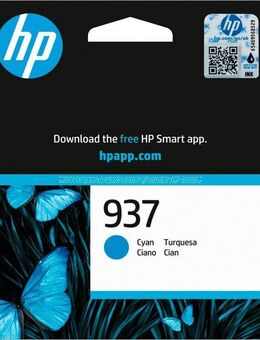 HP 937 Cyan Original Ink Cartridge Tintenpatrone