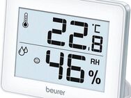 BEURER HM 16 Thermo-Hygrometer, Kontrolle von Temperatur und Luftfeuchtigkeit Innenwetterstation (Mit Smiley-Indikation, ideal für zuhause oder im Büro)