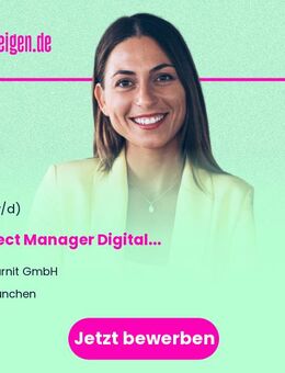 Project Manager Digital (w/m/x) - München