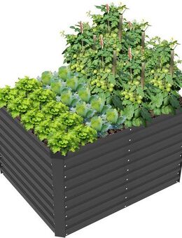 KONIFERA Hochbeet Emmy, bodenloses Gartenbeet aus verzinktem Stahl, mit Verstrebungen für mehr Stabilität
