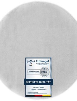 LUXOR living Fellteppich Novara, rund, Höhe: 30 mm, Kunstfell, Kaninchenfell-Haptik, besonders weicher Hochflor