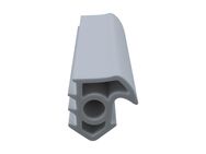 DIWARO Türdichtung SZ126 für Stahlzargen | Dichtung 5 lfm | Farben: weiß und grau | senkrechte Nut | Fachhandelsware, hergestellt in Deutschland - Moers