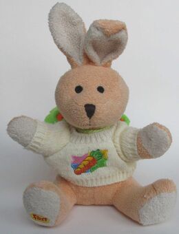 Sitzender Stoffhase mit Kiepe - Münster