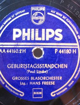 Schellack Schallplatte - Paul Lincke: Geburtstagsständchen / Ich wünsch´ Dir zum Geburtstag alles Gute - Biebesheim (Rhein)
