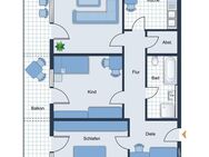 Gut vermietet und provisionsfrei: 3 Zi. Wohnung - 90 qm - Balkon und TG Stutensee-Blankenloch - Stutensee