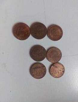 7x 1 Pfennig D aus 1966, 1968 und 1969 - Neuhaus (Inn)