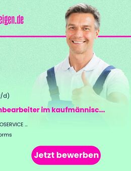 Sachbearbeiter (m/w/d) im kaufmännischen Facility Management - Worms