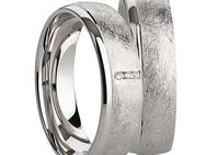Silberringe mit geeister Optik und Zirkonias SR1072-SR1073 - Aholming