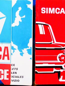 GEBE MEINE LEIDENSCHAFT AUF - SIMCA UNTERLAGEN KOMPLETT OHNE ENDE - Herscheid