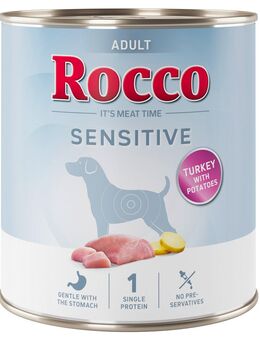 Sparpaket Rocco Sensitive 24 x 400 / 800 g Neue Rezeptur - 24 x 800 g: Truthahn mit Kartoffeln