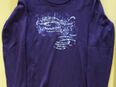 Langarm Shirt in dunklem Lila / Violett, Gr. M in 50354