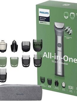 Philips Multifunktionstrimmer Series 5000 MG5941/15, 11-in-1-Trimmer für Gesicht, Körper und Kopfhaare