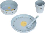 LÄSSIG Kindergeschirr-Set Happy Fruits, Lemon (4-tlg), 1 Personen, Polypropylen, Zellulose