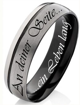 Herrenring Titanring AFF48H mit Aussengravur - Aholming