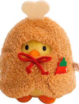 Nici Kuscheltier mymochi, Set Küken Tschieps 8 cm mit Chilisoße und Hähnchenkeulekostüm