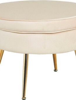 SalesFever Polsterhocker Clam, mit hohem Sitzkissen