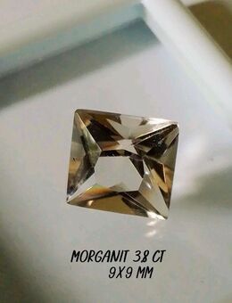 Edelstein natürlicher Morganit 3,8ct - Schweinfurt