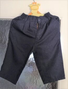 Dunkelblaue Stoffhose - Gr. 80 - Pirmasens