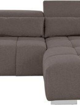 COTTA Ecksofa Orion L-Form, mit Kopfteilverstellung & 3 Nierenkissen