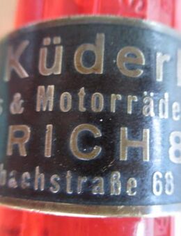 Fahrradteile O.Küderli Steuerkopf CH Schild Emblem - Volketswil
