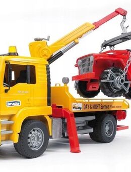 Kinder Spielzeug Spielzeugauto MAN TGA Abschleppwagen mit JEEP - Wuppertal