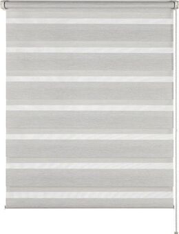 Doppelrollo Tilda, SCHÖNER WOHNEN-Kollektion, transparent, mit Bohren/ohne Bohren, freihängend, Klemmfix, geklemmt, silberne oder weiße Rollo-Technik