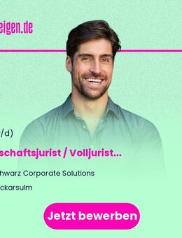 Wirtschaftsjurist / Volljurist Datenschutz (m/w/d) - Neckarsulm
